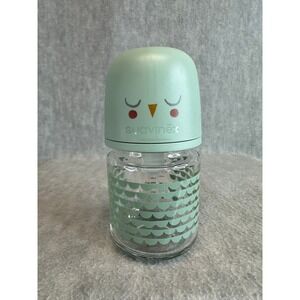 Suavinex Bonhomia Glass Baby Bottle Cute Bird Design 4 oz. Wide Neck